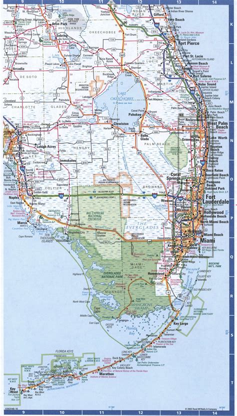 key principles of MAP Map of South Florida Cities